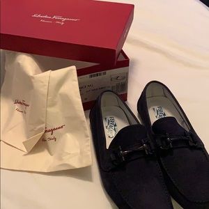 Men’s Ferragamo suede loafers